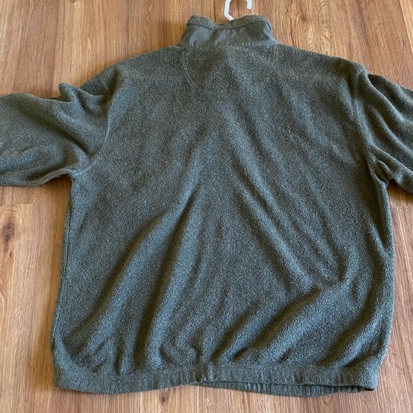 Field & Stream Olive Green 1/3 Button Fishing Utility Sweater Size Large - Picture 9 of 13